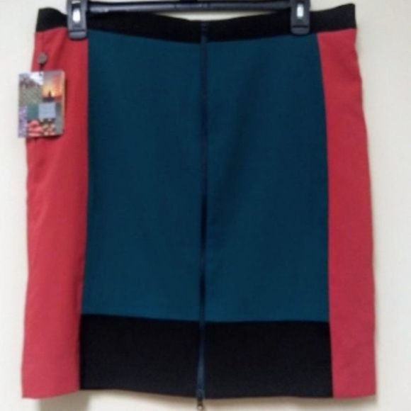 Narciso Rodriguez for Design Nation Color Block Skirt Size 14 - Picture 2 of 4